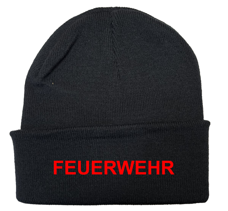 Preview: Haube Feuerwehr gestickt 1